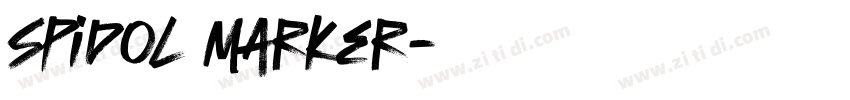 Spidol Marker字体转换